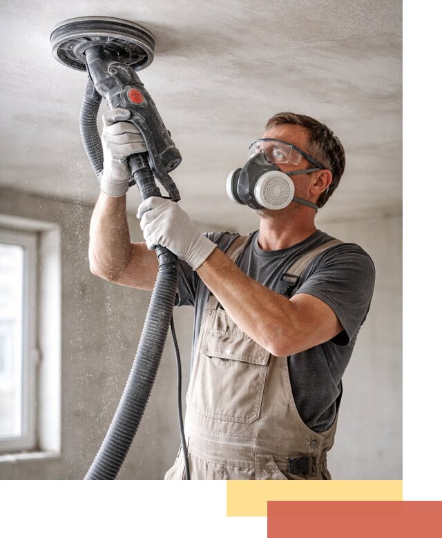 Шлифовка потолка в Уссурийске — качественная подготовка под отделку