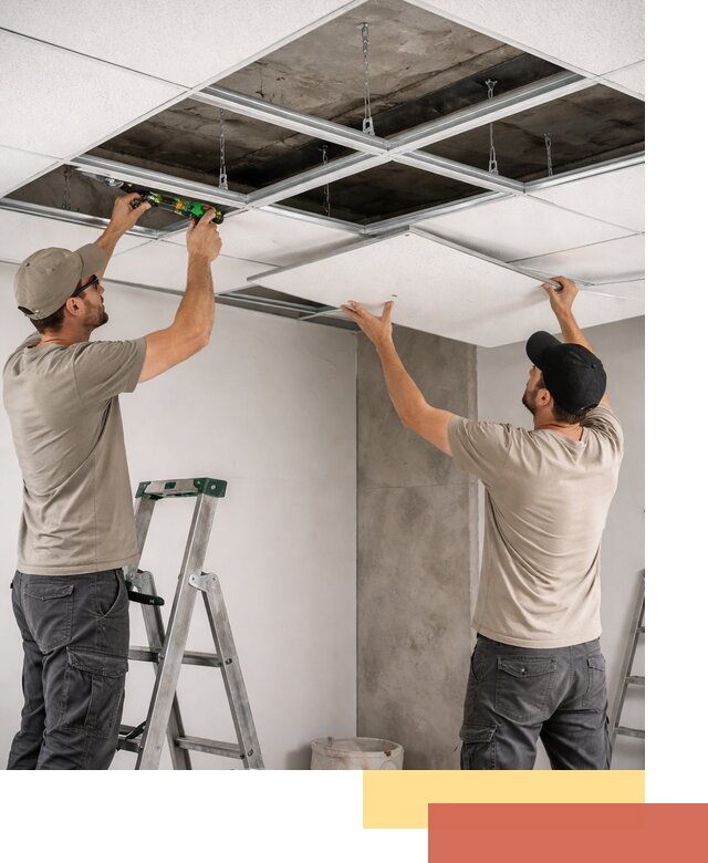 Монтаж потолка Армстронг под ключ в Уссурийске