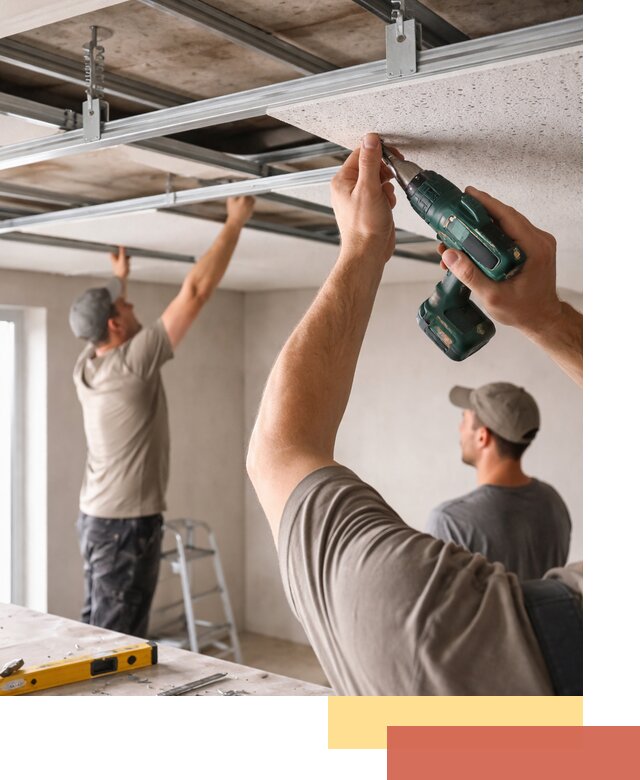 Монтаж акустического потолка в Уссурийске под ключ