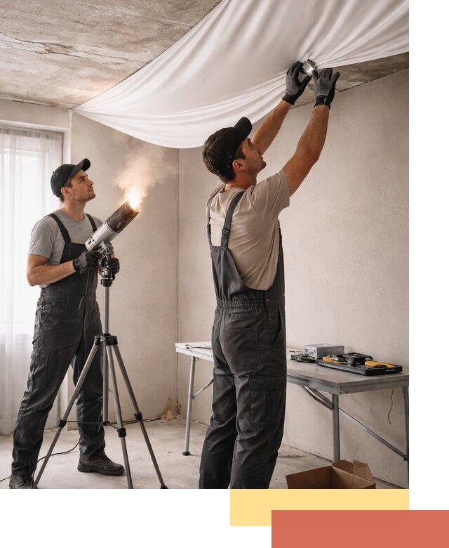 Установка натяжного потолка под ключ в Уссурийске