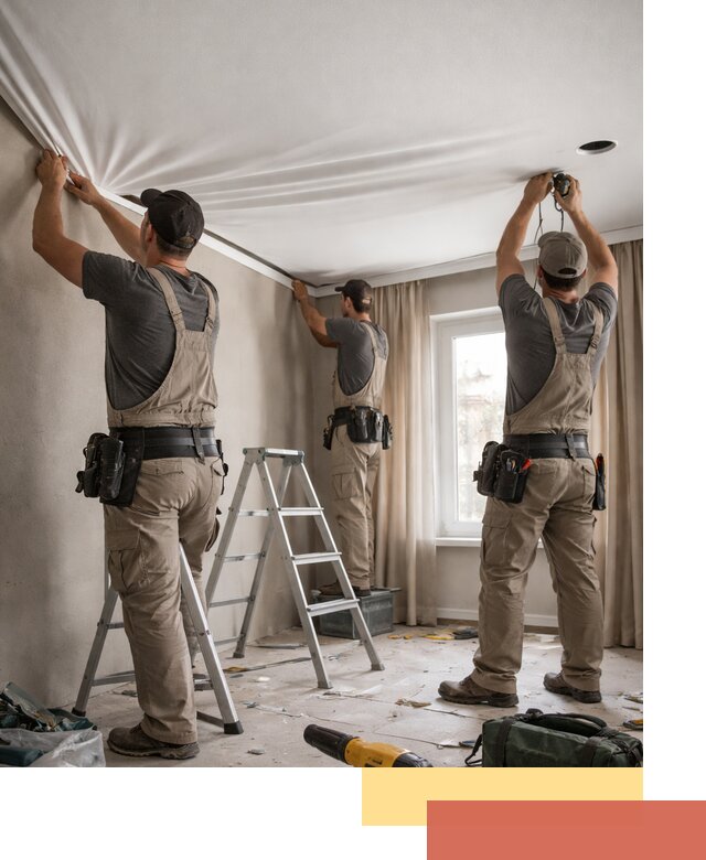 Монтаж матового натяжного потолка в Уссурийске качественно и быстро