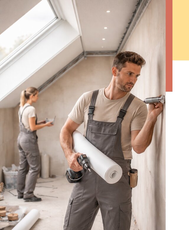 Монтаж натяжного потолка на мансарде в Уссурийске от 3609 руб. | ОТДЕЛОЧНИК-Сср