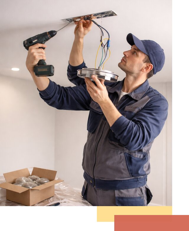 Установка люстры в натяжной потолок в Уссурийске