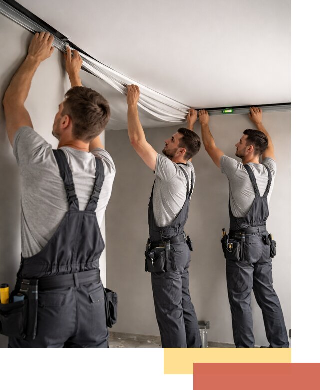 Теневые натяжные потолки в Уссурийске: монтаж и отделка быстро и качественно