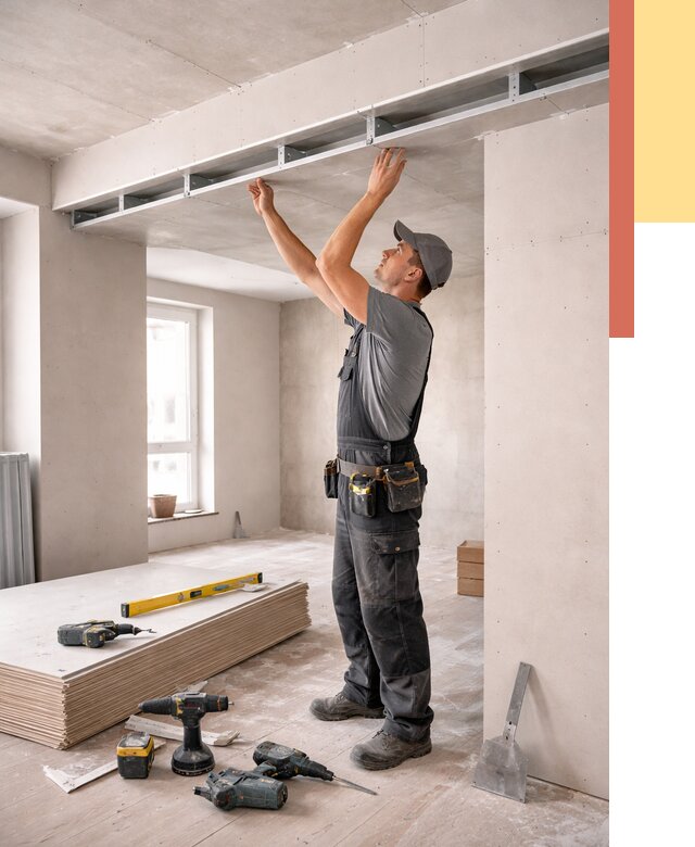 Потолок из гипсокартона с нишей в Уссурийске от 1289 руб. под ключ | ОТДЕЛОЧНИК-Сср