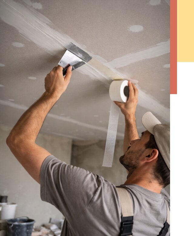 Обработка швов потолка ГКЛ в Уссурийске от 7733 руб. под ключ | ОТДЕЛОЧНИК-Сср