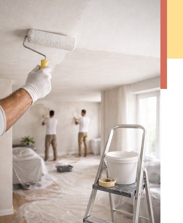 Покраска потолка акриловой краской в Уссурийске от 2578 руб. | ОТДЕЛОЧНИК-Сср